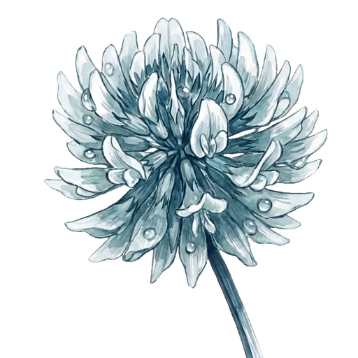 a white clover blossom